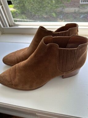 Women’s Brown Suede Ankle Booties - Classic Chelsea Style
